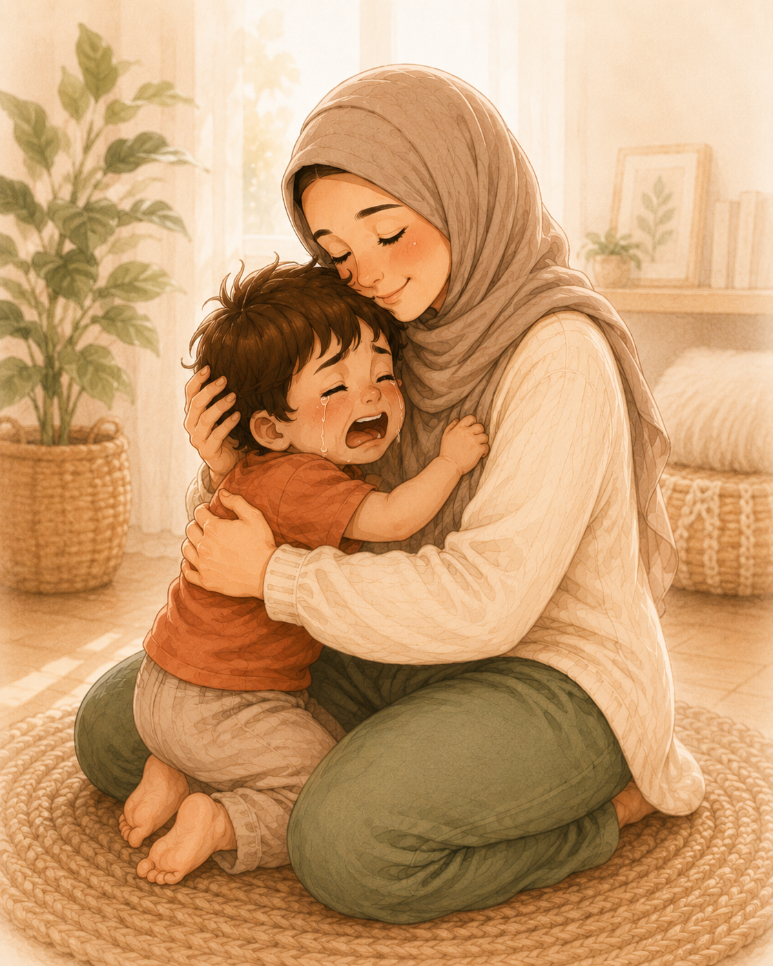 Ibu dan anak lebih tenang